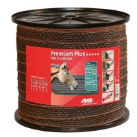 Weidezaunband Breitbandlitze Premium Plus 40 mm braun