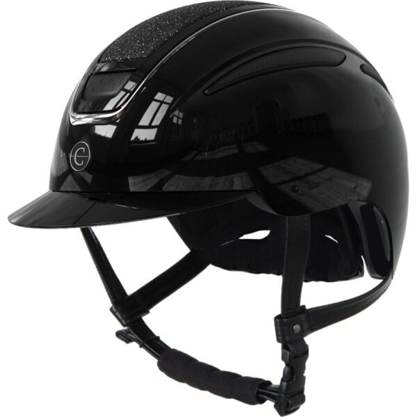 Reithelm Elite lackschwarz