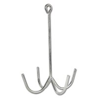 Zaumzeughaken, 4-armig, Metall
