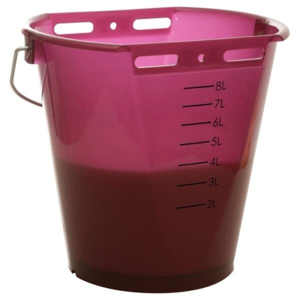 Tränkeeimer für Kälber transparent Beere  ( Lieferung ohne Ventil)