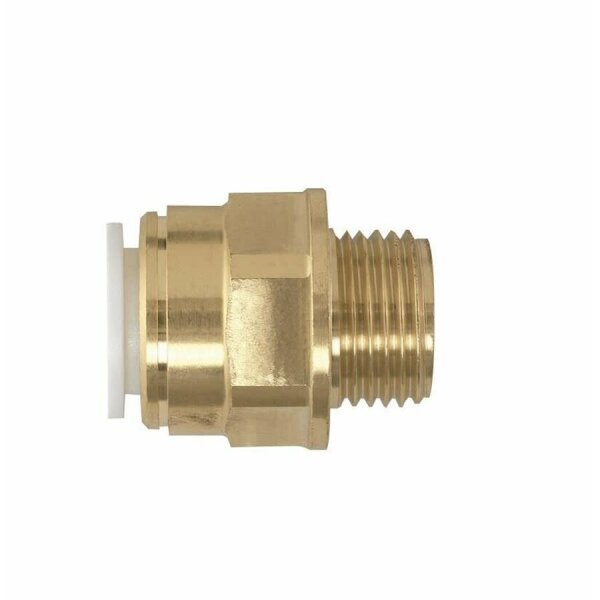 Messing Adapter - RohrSteck x Gewinde 15x1/2“ AG