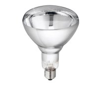 Philips Hartglas-Infrarotlampe weißleuchtend